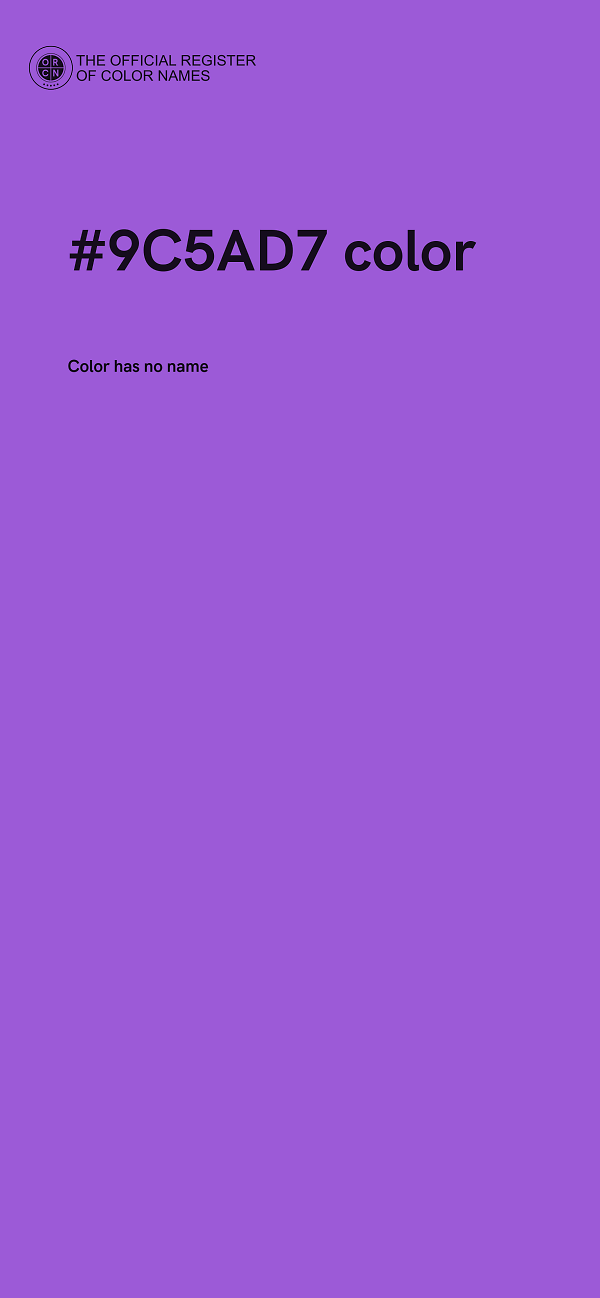 #9C5AD7 color image