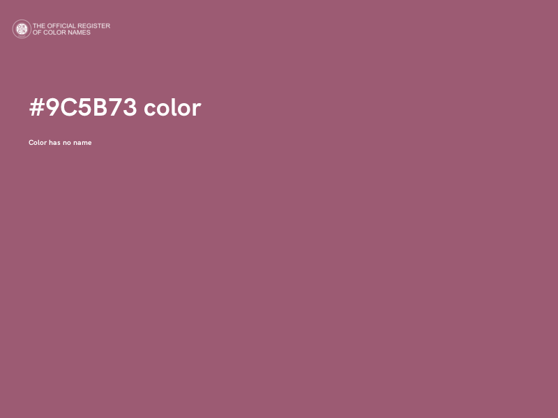 #9C5B73 color image