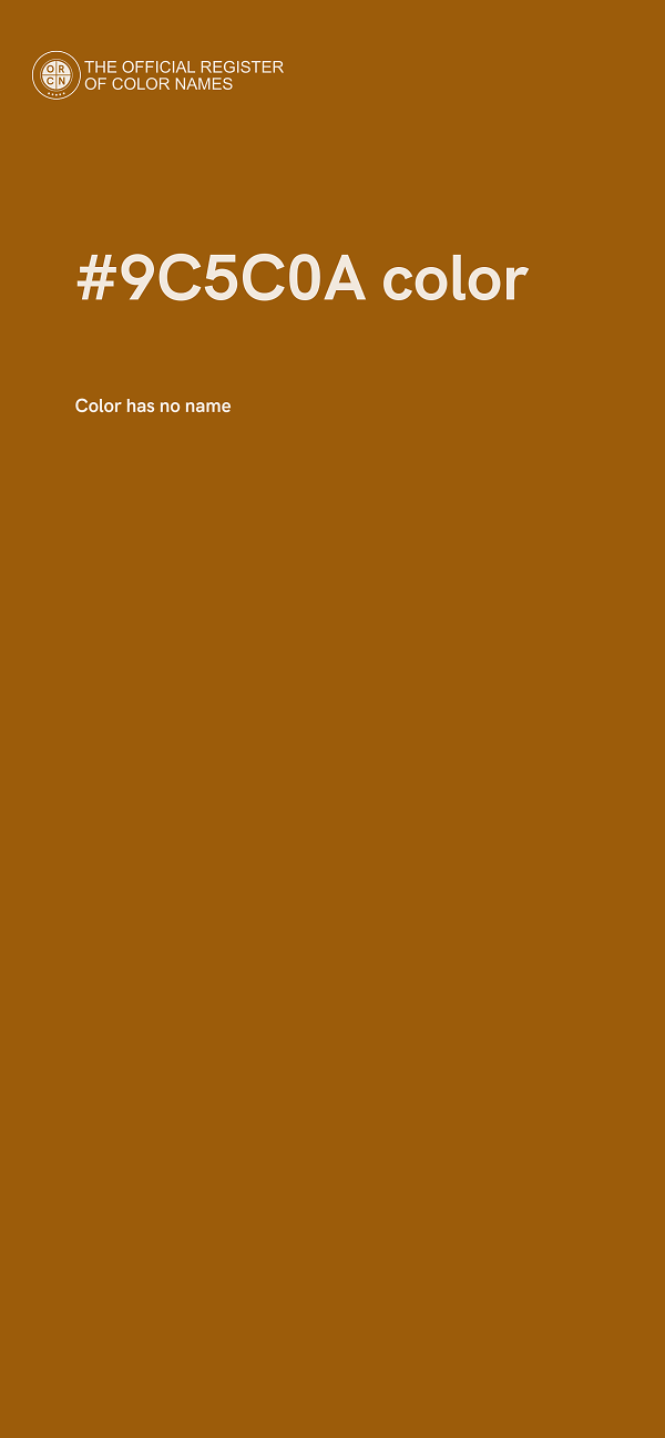 #9C5C0A color image
