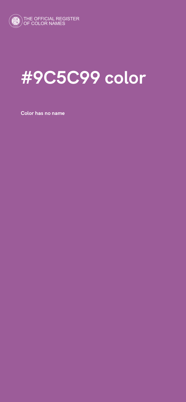 #9C5C99 color image