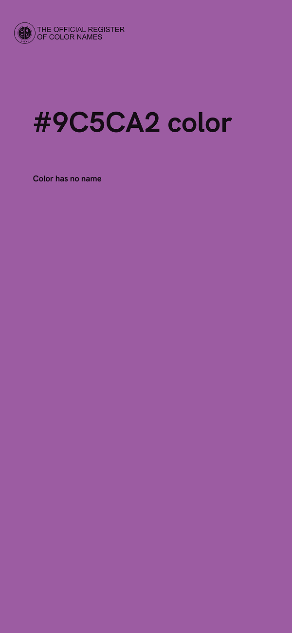 #9C5CA2 color image