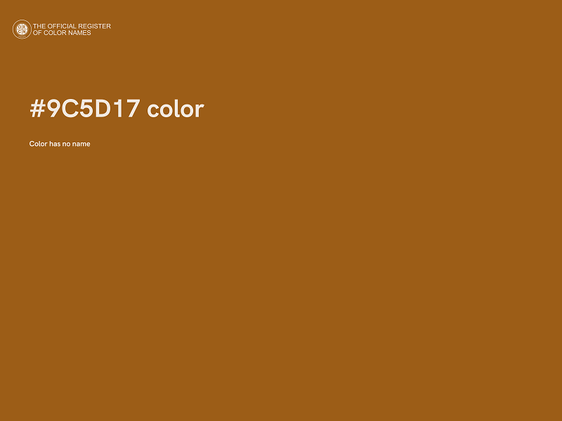 #9C5D17 color image