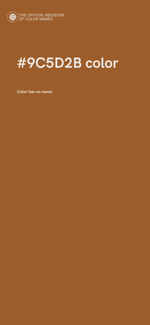 #9C5D2B color image