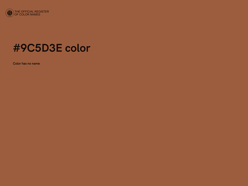 #9C5D3E color image