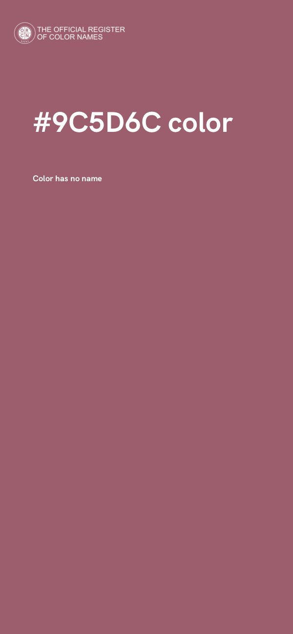 #9C5D6C color image