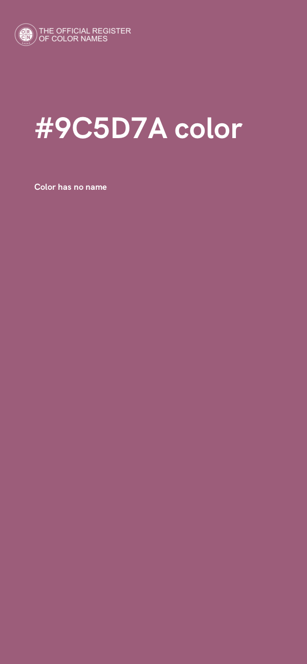 #9C5D7A color image