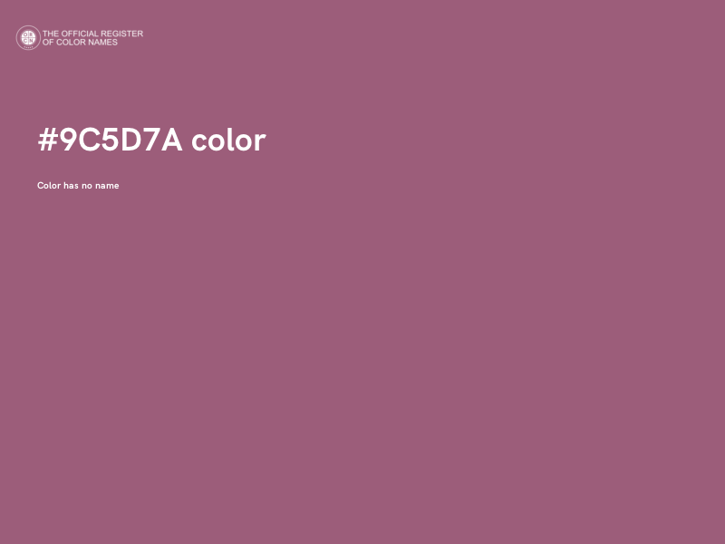 #9C5D7A color image