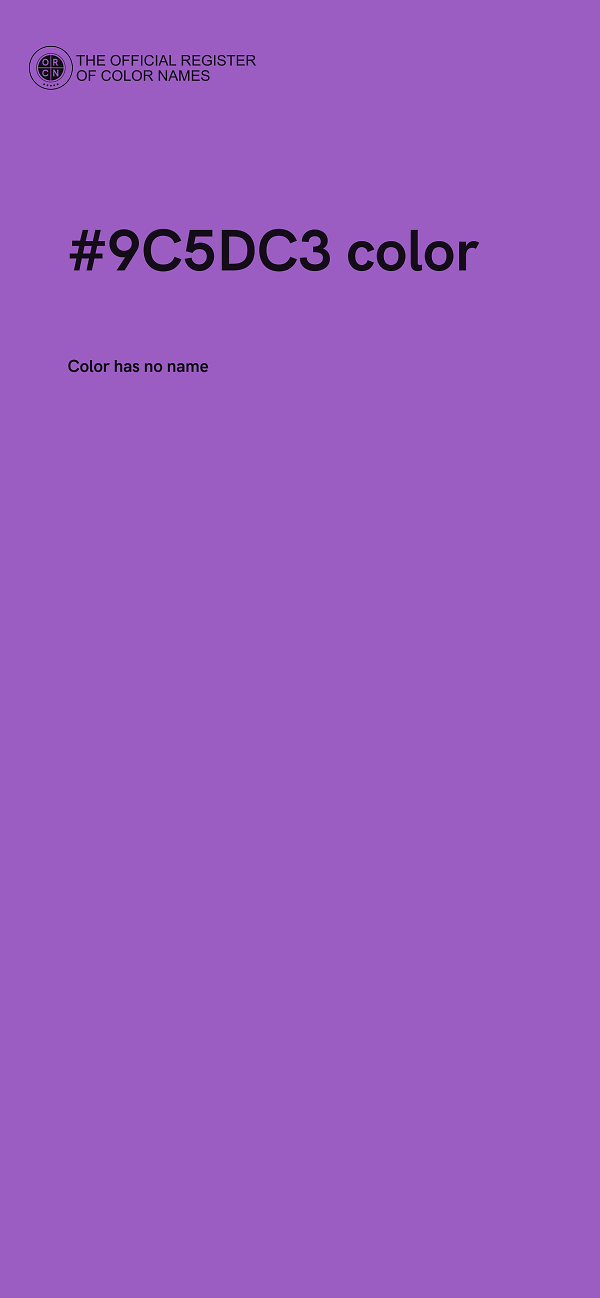 #9C5DC3 color image