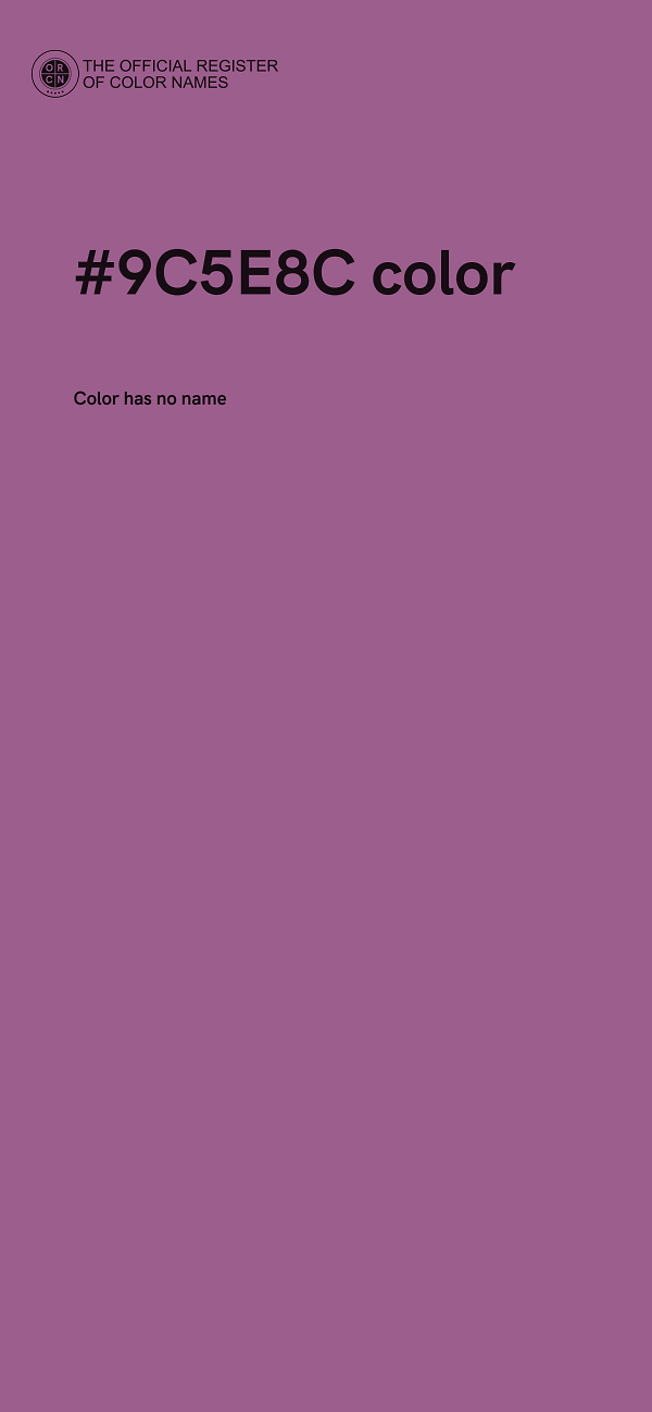 #9C5E8C color image