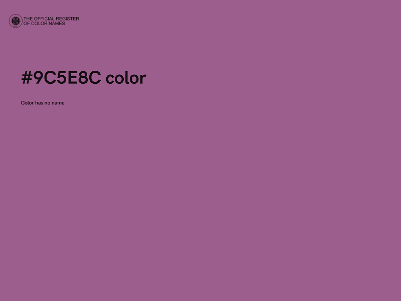 #9C5E8C color image