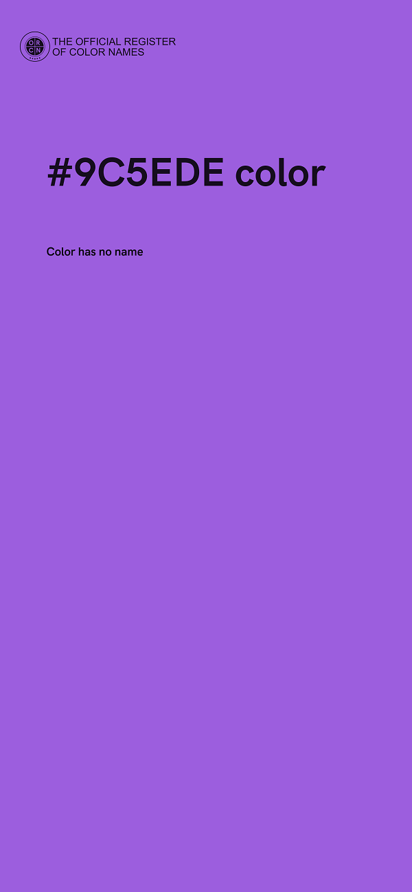 #9C5EDE color image