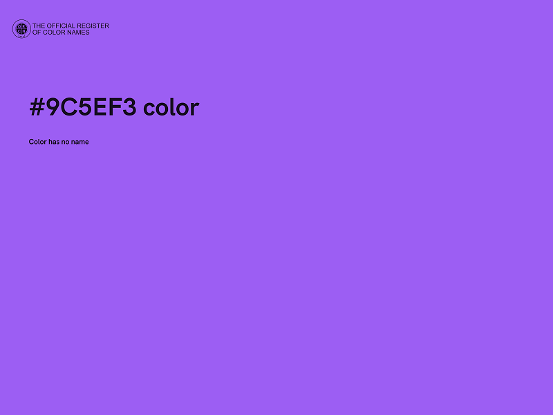 #9C5EF3 color image