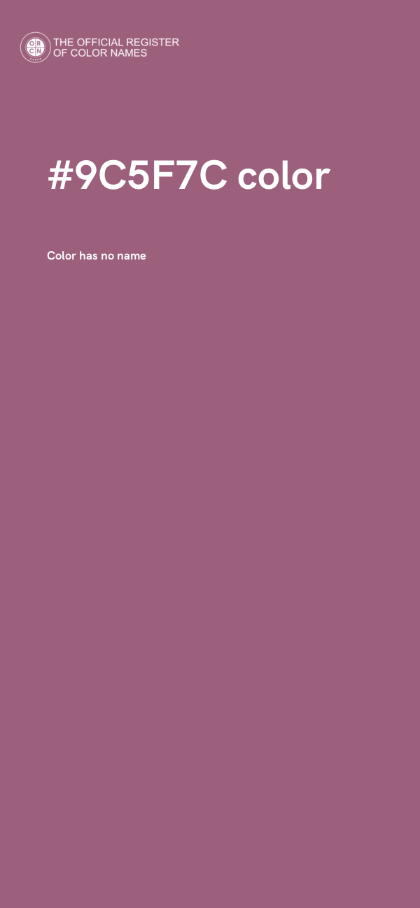 #9C5F7C color image