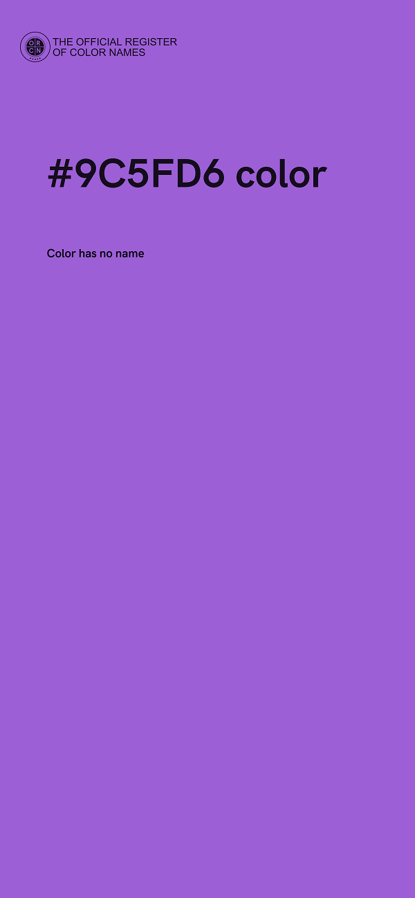 #9C5FD6 color image