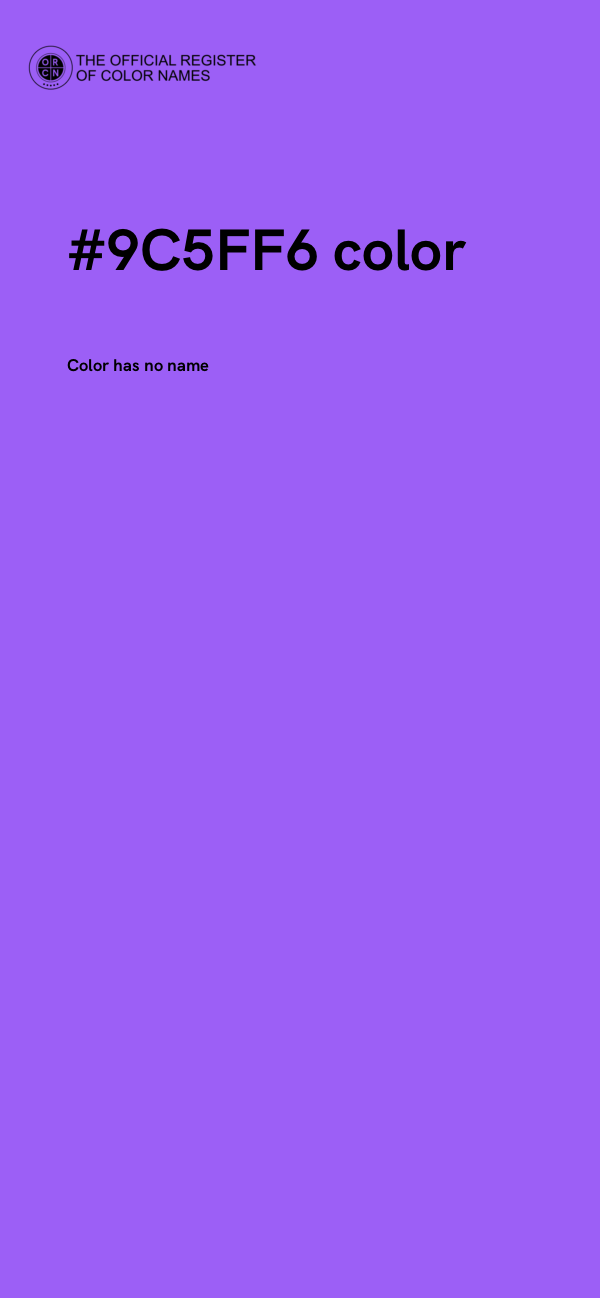 #9C5FF6 color image