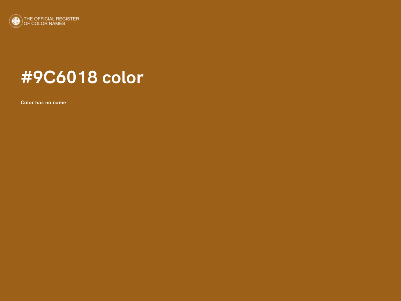 #9C6018 color image
