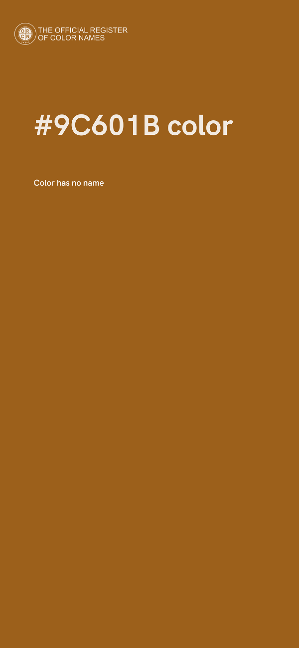 #9C601B color image