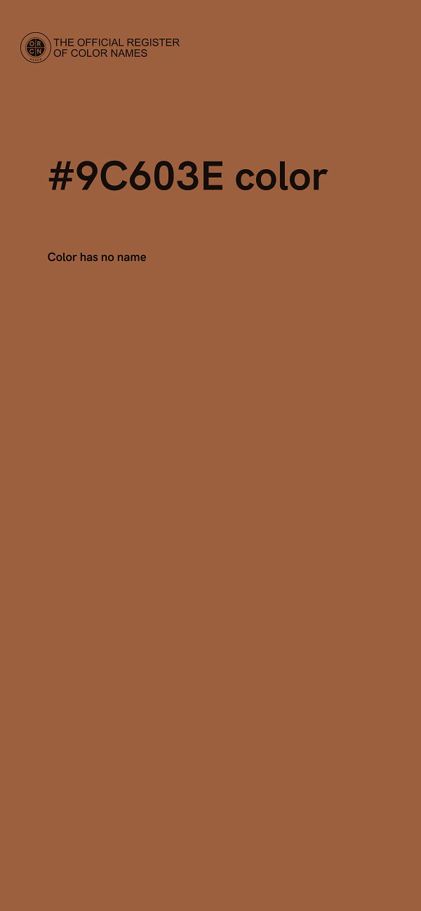 #9C603E color image