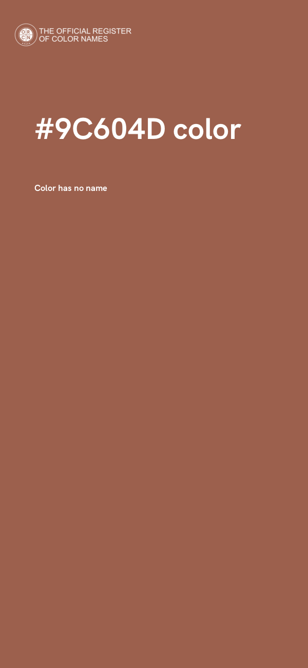 #9C604D color image