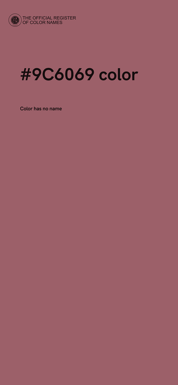 #9C6069 color image