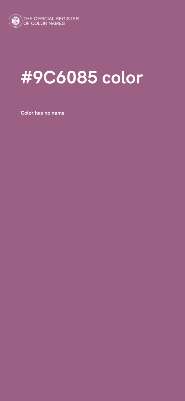 #9C6085 color image
