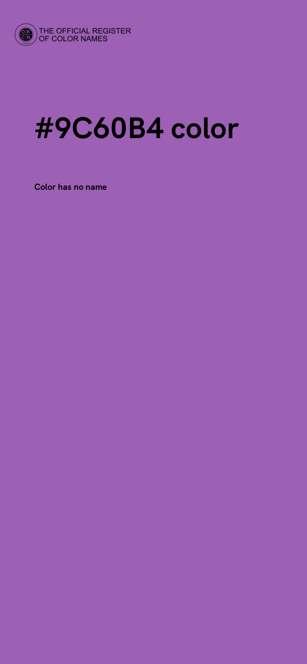 #9C60B4 color image