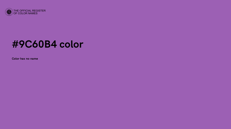 #9C60B4 color image