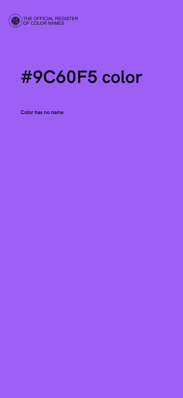 #9C60F5 color image