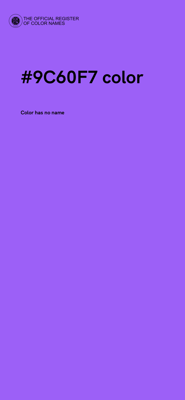#9C60F7 color image