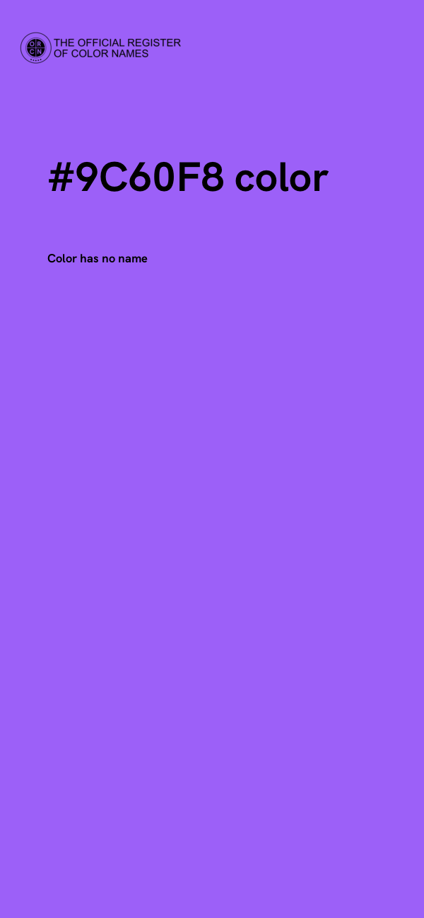 #9C60F8 color image