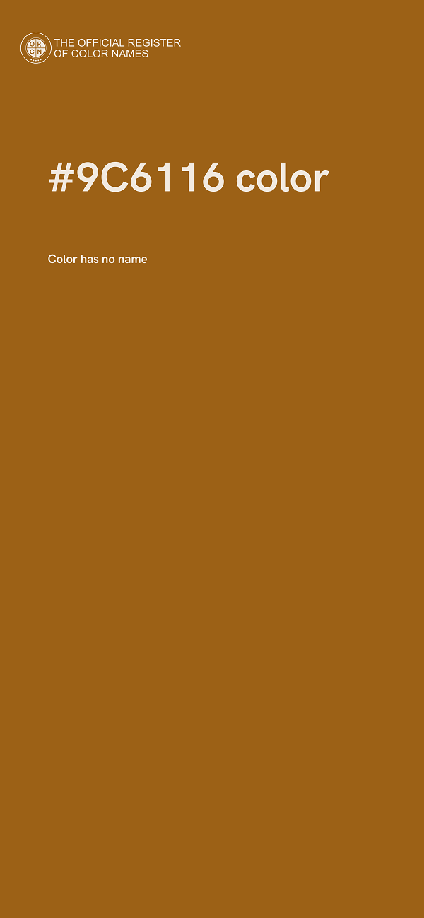 #9C6116 color image