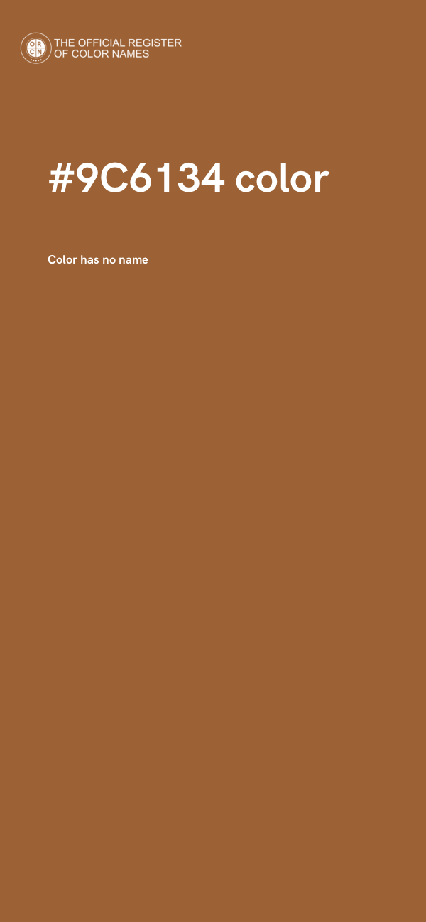 #9C6134 color image