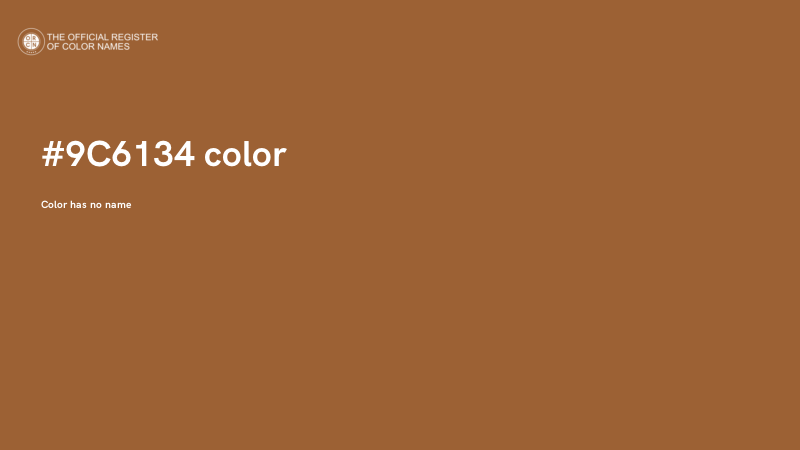#9C6134 color image