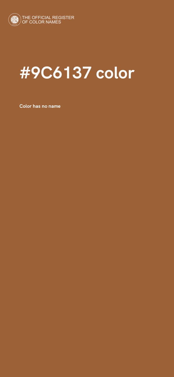 #9C6137 color image