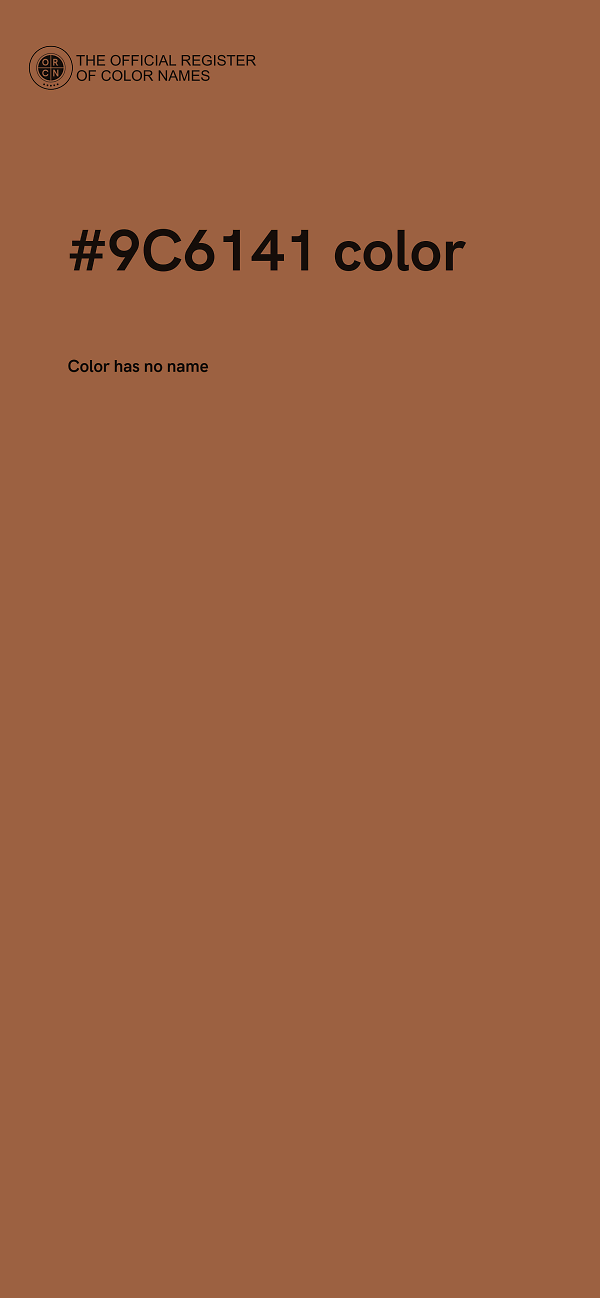 #9C6141 color image