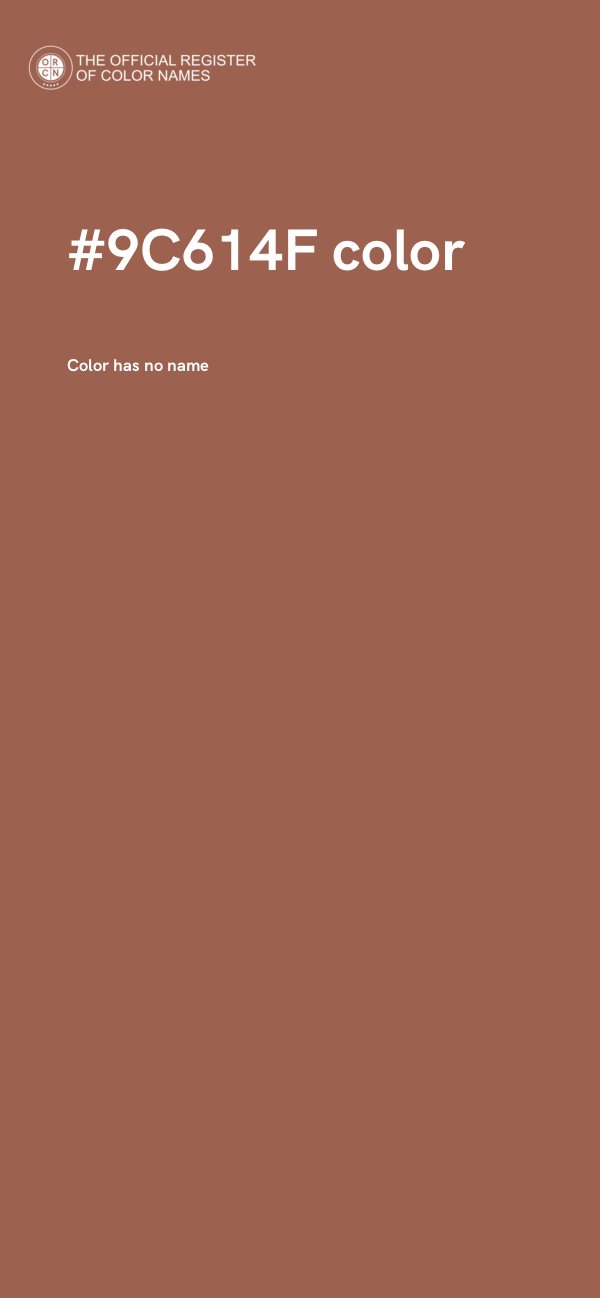 #9C614F color image