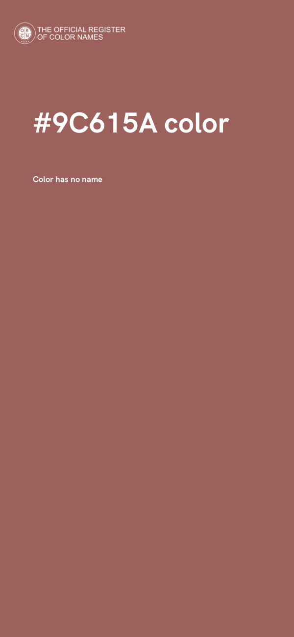 #9C615A color image