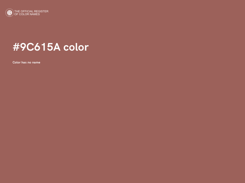 #9C615A color image