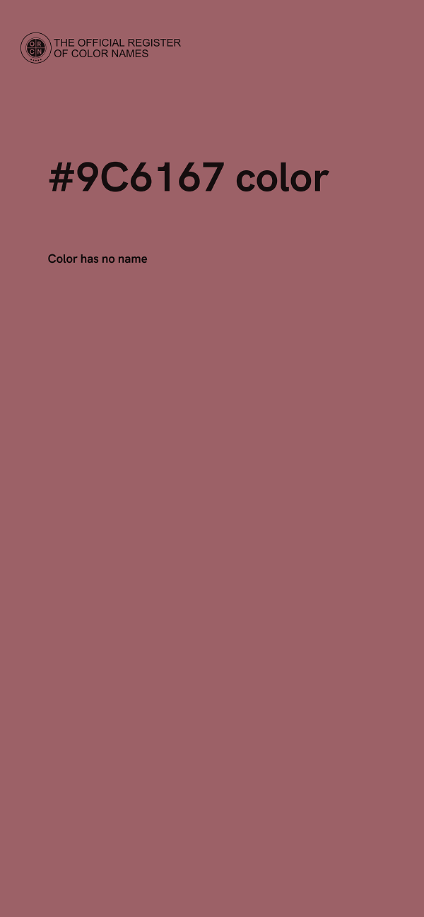 #9C6167 color image
