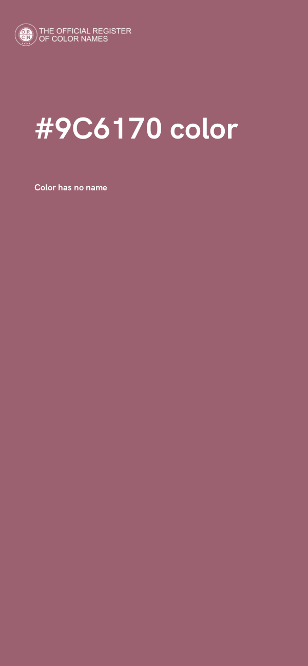 #9C6170 color image