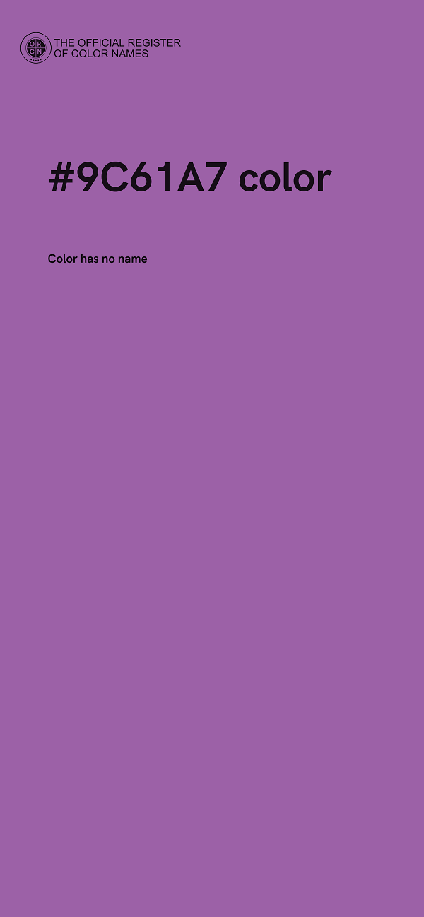 #9C61A7 color image