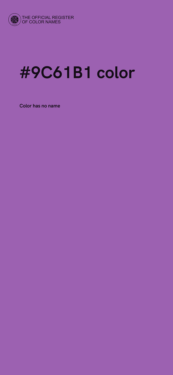 #9C61B1 color image