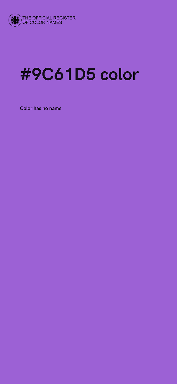 #9C61D5 color image