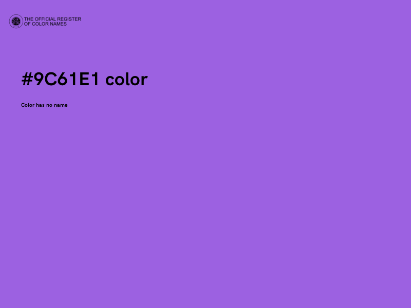 #9C61E1 color image