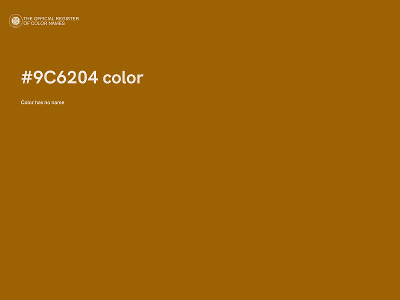 #9C6204 color image