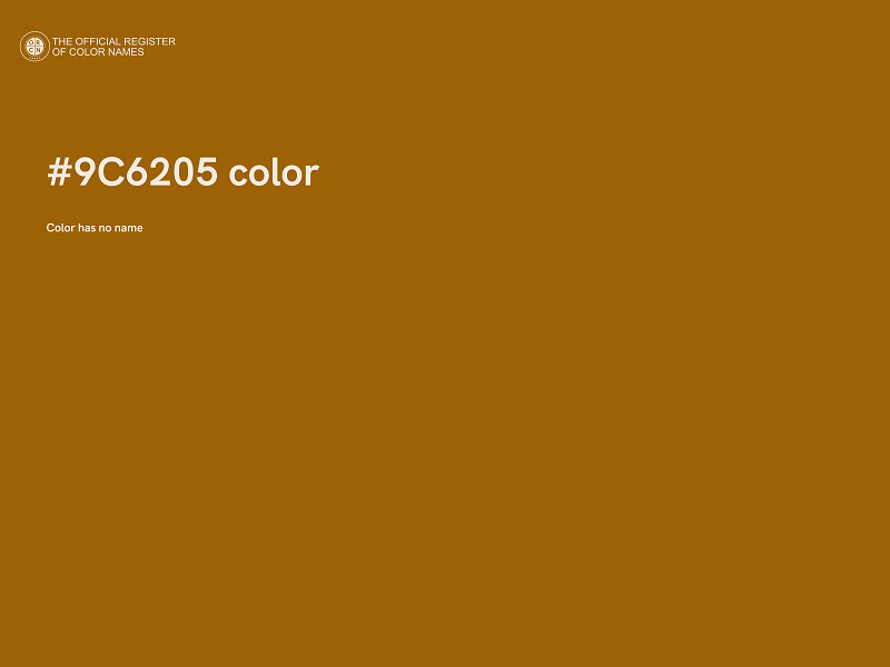 #9C6205 color image