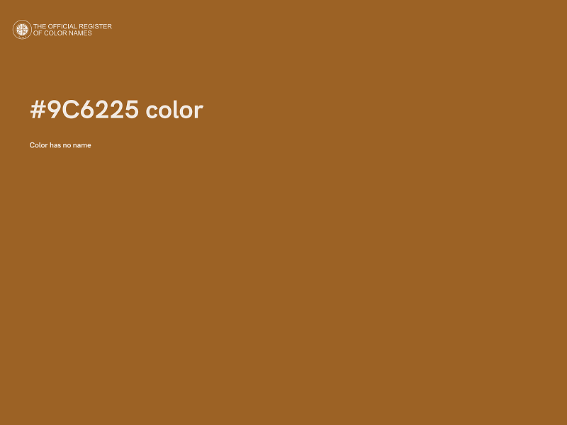 #9C6225 color image