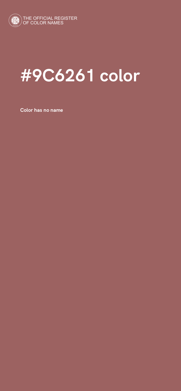 #9C6261 color image