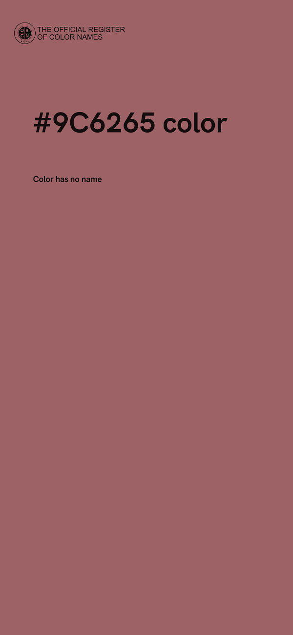 #9C6265 color image