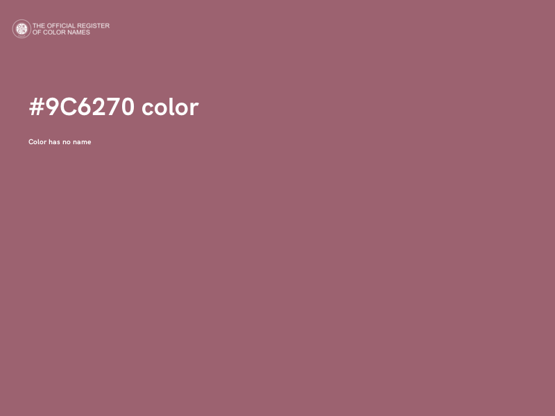 #9C6270 color image